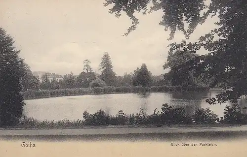 Gotha, Blick über den Parkteich ngl E0869