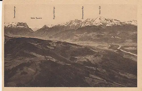 Blick v.Gaisberg auf die Hohen Tauern und Hoher Göll ngl E0914