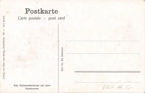 Rüdesheim Nationaldenkmal auf dem Niederwald ngl 163.780