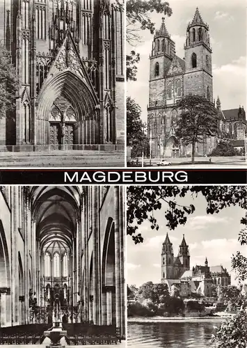 Magdeburg -Dom in 4 Ansichten ngl 158.116