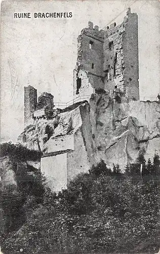 Ruine Drachenfels bei Königswinter am Rhein gl1911 159.484