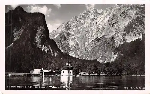 St. Bartholomä am Königssee gegen Watzmann ngl 159.763