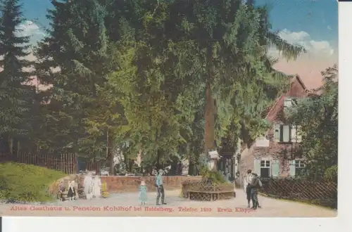 Heidelberg Altes Gasthaus u. Pension Kohlhof Ihn. Erwin Klopper gl1921 225.994