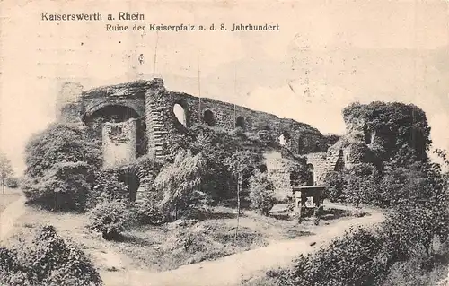 Kaierwerth am Rhein - Ruine der Kaiserpfalz a.d. 8. Jahrhundert gl1915 159.494