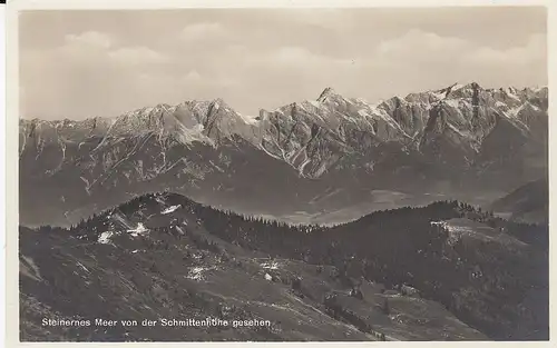 Steinernes Meer von der Schmittenhöhe gesehen ngl E0283