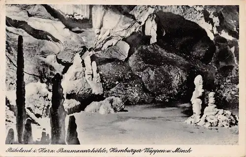 Rübeland/Harz Baumannshöhle Hamburger Wappen und Mönch ngl 158.525