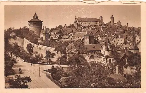 Nürnberg Panorama vom Hallertor ngl 159.683