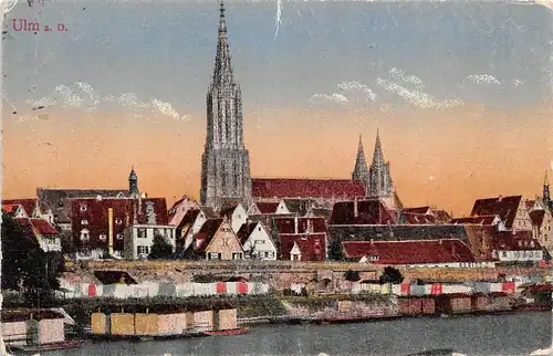 Ulm a.D. Stadtansicht mit Münster glca.1920 157.738