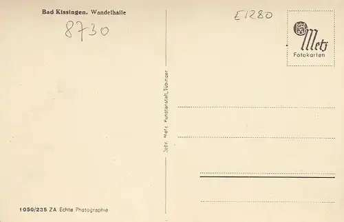 Bad Kissingen - Wandelhalle ngl E1280