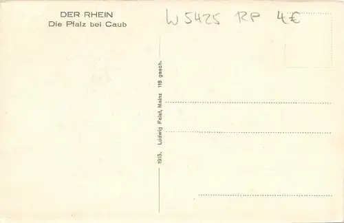 Die Pfalz bei Caub ngl 159.554