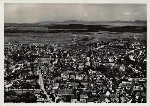 Schwenningen - Vom Flugzeug aus Echte Photographie ngl 161.576