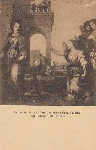 ANDREA DEL SARTO L'annunziazione della Virgina ngl E1648