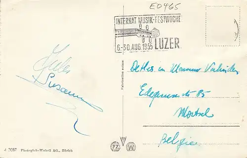 Luzern Löwen-Denkmal gl1955? E0465