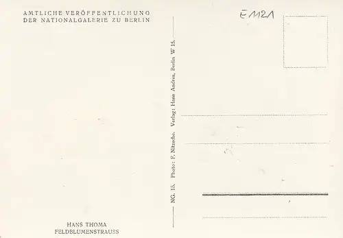 HANS THOMA Feldblumenstrauß ngl E1121