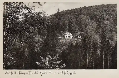 Hartenstein Forsthaus Prinzenhöhle Sächs.Erzgeb. gl1935 E1676