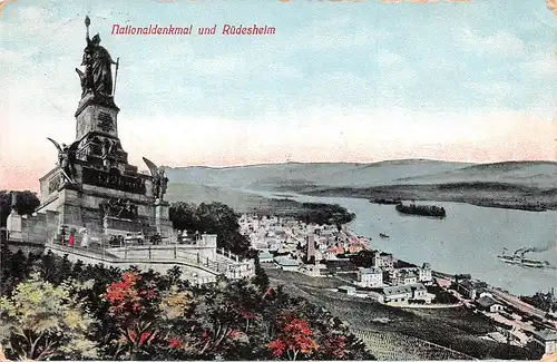 Rüdesheim am Rhein Nationaldenkmal auf dem Niederwald gl1910 162.061