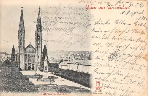 Wiesbaden Katholische Kirche gl1898 159.609