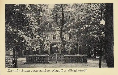 Bad Lauchstadt (Kreis Merseburg) Kursaal mit Heilquelle ngl E1719
