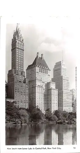 New York City NY View South from Lower Lake in Central Park ngl 163.999