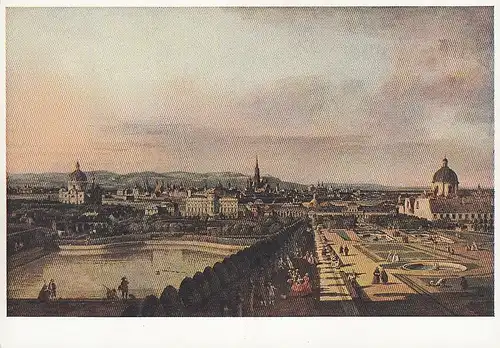 CANALETTO (BERNARDO BELLOTTO) Wien vom Belvedere gesehen ngl E1153