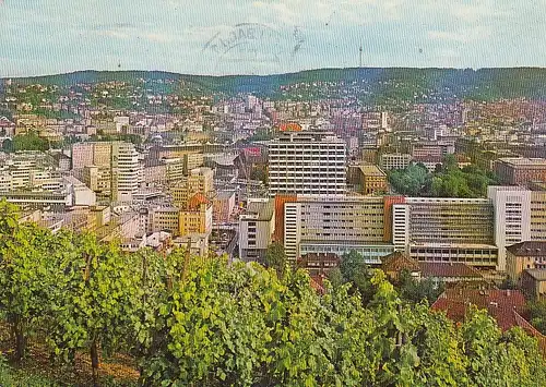 Stuttgart mit Blick zum Fernsehturm gl1970 E1783