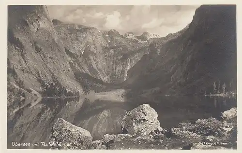 Königssee - Obersee gegen die Teufelshörner ngl E0177