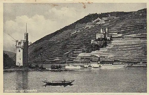 Ruine Ehrenfels und Mäuseturm bei Bingen am Rhein ngl E1243