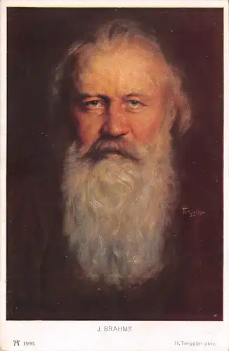 Porträt Johannes Brahms ngl 158.657