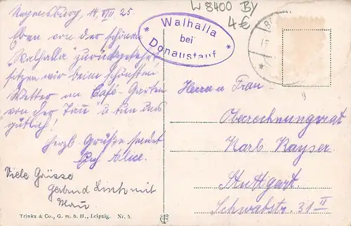 Regensburg Walhalla gl1925 159.715