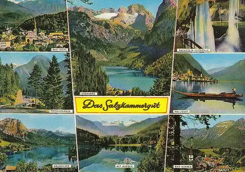 Salzkammergut, Mehrbildkarte gl1985 E2042