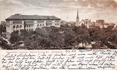 Chicago Newberry Library North Clark St. gl1903 158.688