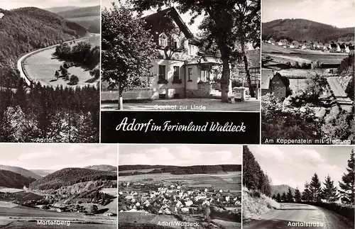 Adorf-Waldeck Aartal Gasthof zur LInde 6 Ansichten gl1973 163.316