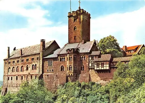 Eisenach Wartburg Ansicht von Osten ngl 158.831