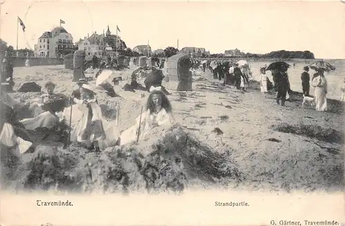 Travemünde Strandpartie gl1906 161.932