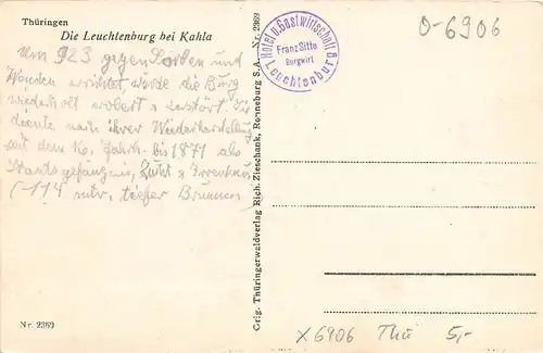 Leuchtenburg bei Kahla ngl 162.488