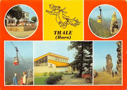 Thale (Harz) Hexentanzplatz Schwebebahn Bergstation gl1987 158.861