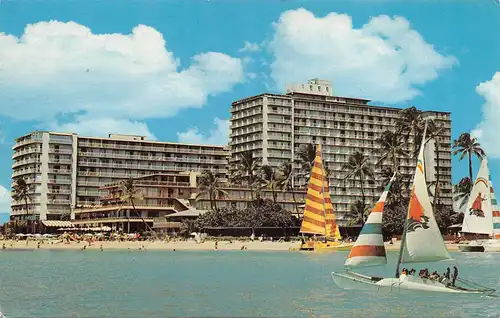 Waikīkī Stadtteil in Honolulu Hawaii The Reef Hotel gl1977 164.158