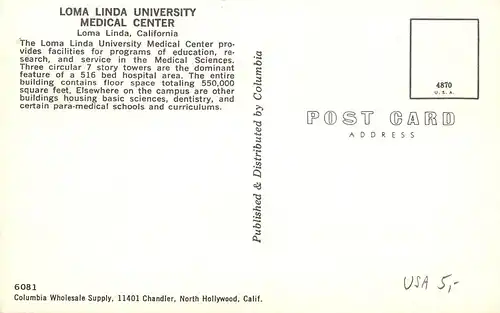 Loma Linda CA Loma Linda University Medical Center ngl 164.183