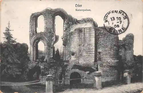 Trier a.d.Mosel Kaiserpalast Ruine gl1906 163.430
