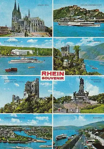 Rhein-Souvenir, Mehrbildkarte gl1987 E2268