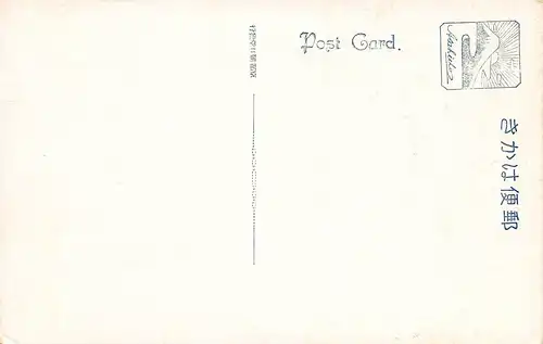 Japan Meiji no Mori Minō - Partie im Park mit Kind auf roter Brücke ngl 160.341