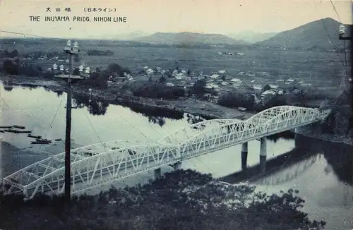 Japan Inuyama- Brücke der Nihon Linie ngl 160.181