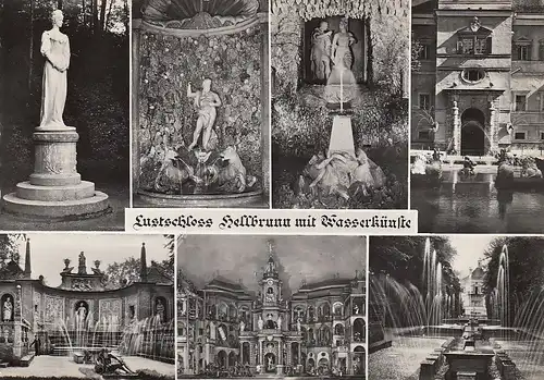 Salzburg, Lustschloss Hellbrunn mit den Wasserkünsten ngl E2317