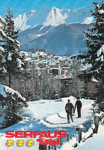 Serfaus, Winter-Panorama glum 1980? E2335