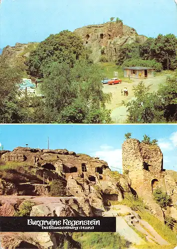 Burgruine Regenstein bei Blankenburg (Harz) gl1978 158.867