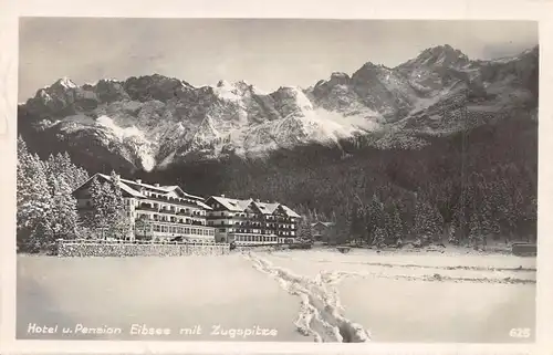 Hotel und Pension Eibsee mit Zugspitze gl1935 162.633