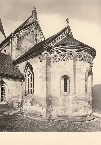 Faurndau Kirche, Apsis mit Chor und Ostgiebel ngl E0657