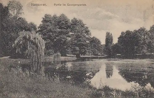 Hannover, Partie im Georgengarten feldpgl1917 E1038