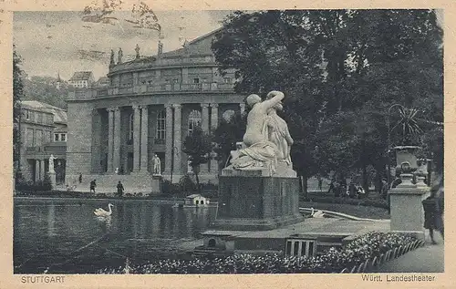 Stuttgart, alter Schlosshof gl1921 E1019