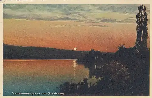 Uster, Sonnenuntergang am Greifensee gl1934 E0687